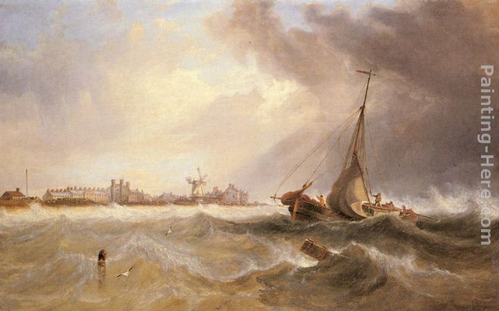 Shipping off a Coast in Choppy Seas